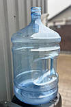 Бутиль для води полікарбонатний 19 л з литою ручкою і кришкою ПЕТ для кулера під помпу майже новий, фото 5