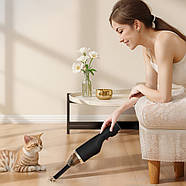 Автомобільний акумуляторний пилосос на 3 швидкості з 3 насадками AND 1-39 Чорний, фото 3