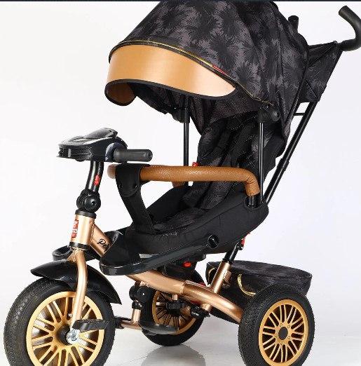 Триколісний велосипед коляска BestTrike "Perfetto" з музичною фарою, фото 1