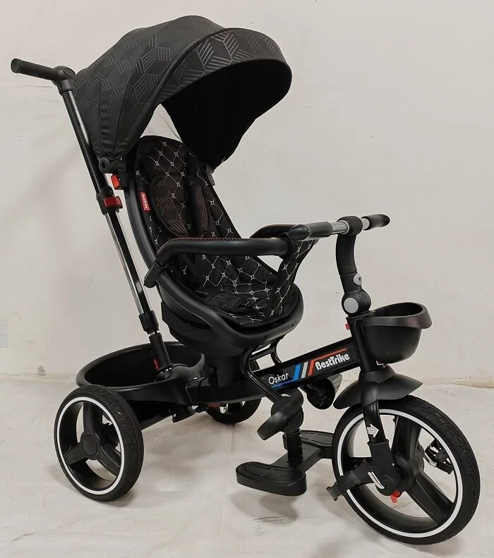 Триколісний велосипед коляска BestTrike "Oscar" 6390 — 26-302 з телескопічною ручкою, фото 1