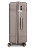 Валіза велика L поліпропілен шампань76х51х28+5/117л/4.9кг Snowbal21204, фото 4