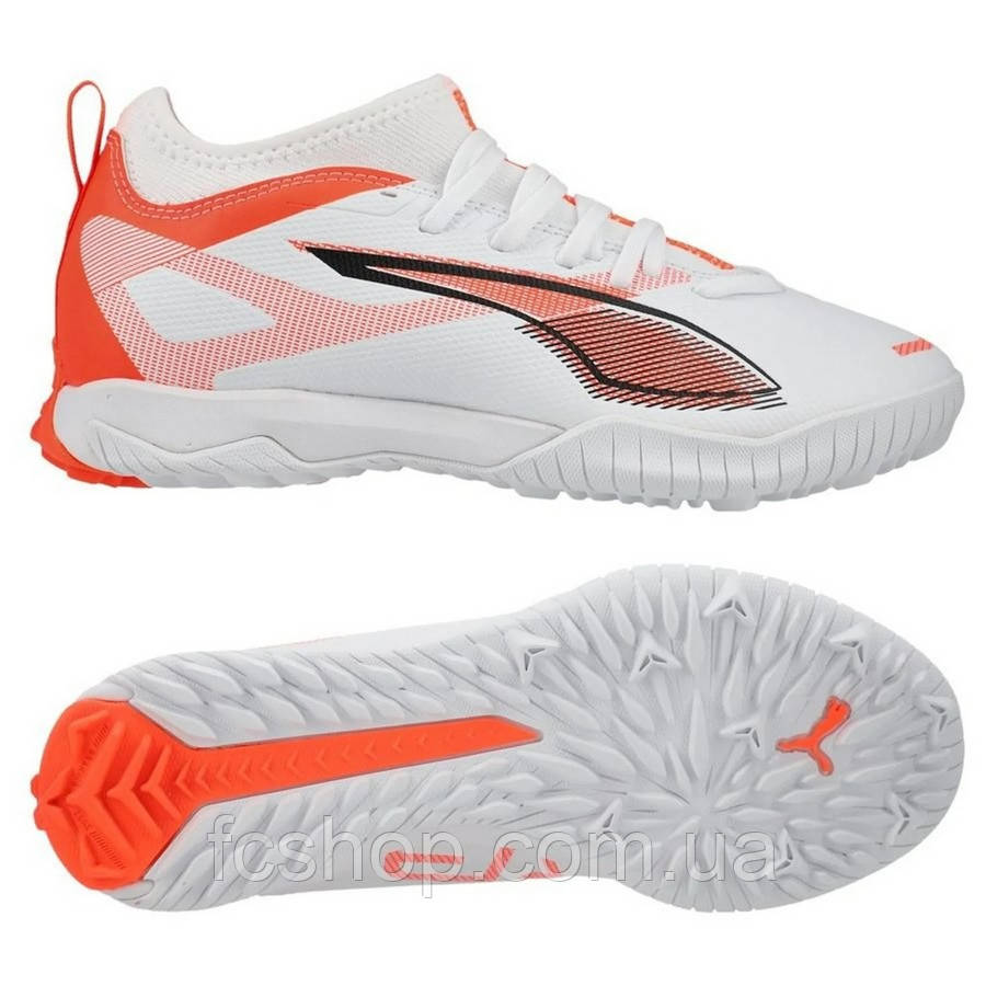 Футбольні дитячі сороконіжки Puma ULTRA 5 MATCH TT 108352-01, Білий, Розмір (EU) — 33