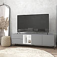 Комплект у вітальню Норді з 2-х позицій: Шафа-буфет/Тумба ТВ Антрацит/Білий, фото 3