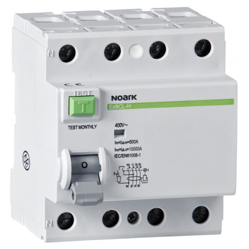 Диференційний вимикач (ПЗВ) Noark 10кА 100А 4P 300mA тип S+AC Ex9CL-100 100726