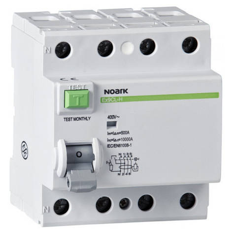 Диференційний вимикач (ПЗВ) Noark 10кА 80А 4P 100mA тип S+AC Ex9CL-100 100723, фото 1