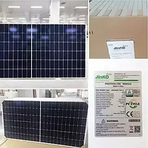 Монокристалічна сонячна панель Jinko JKM-430N-54HL4R-BDV N-type Bifacial 430 Вт,(Full Black), фото 4