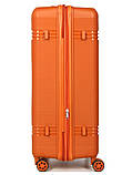 Валіза велика L поліпропілен помаранч76х51х28+5/117л/4.9кг Snowbal21204, фото 5