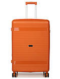 Валіза велика L поліпропілен помаранч76х51х28+5/117л/4.9кг Snowbal21204, фото 3