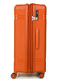 Валіза велика L поліпропілен помаранч76х51х28+5/117л/4.9кг Snowbal21204, фото 2