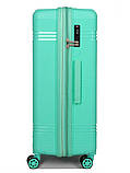 Валіза велика L поліпропілен бірюза76х51х28+5/117л/4.9кг Snowbal21204, фото 4