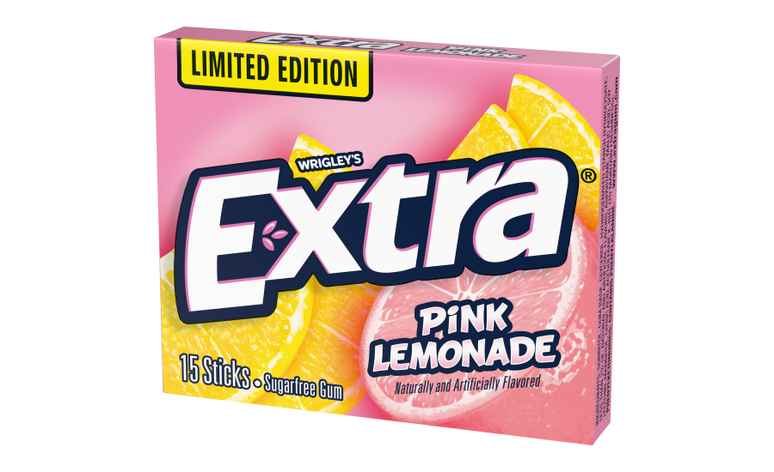 Жувальна гумка Extra Pink Lemonade без цукру, 15 пл, фото 1