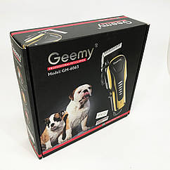 Машинка для стрижки тварин Gemei GM 6063 + 4 насадки грумінгу XD-79