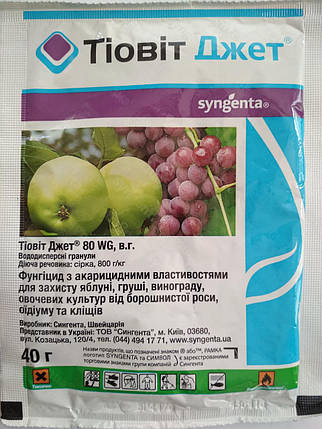 Тіовіт Джет (40г) 80 WG, в.г. Syngenta, фото 1