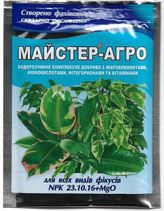 МАЙСТЕР-АГРО для фікусів, 25 гр, фото 1