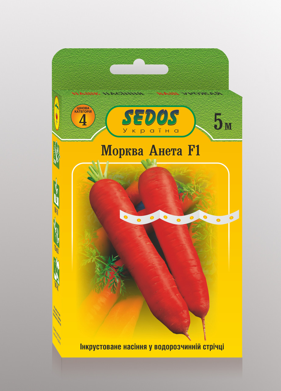 Морква "Анета" F1 (стрічка, 5 м)