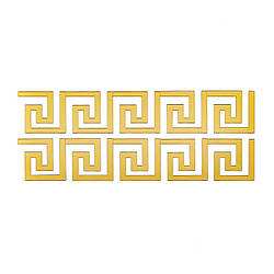 Дзеркальний декор акриловий самоклеючий золото,10шт (D) SW-00002507