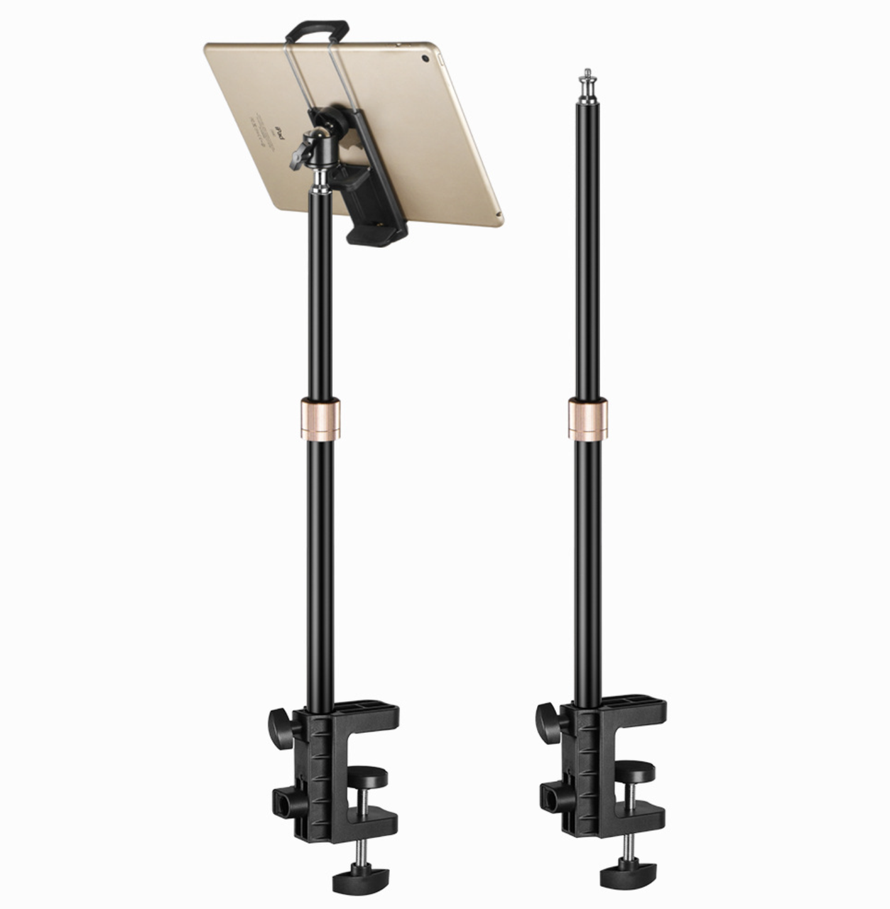 Стійка настільна зі штативною головкою і струбциною для освітлювача, камери M3S10 (31-54 см)