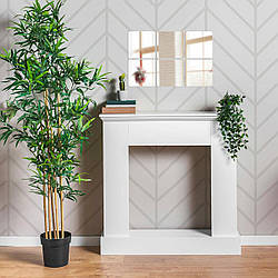 Дзеркальний декор акриловий самоклеючий Квадрати 150 мм, срібло 6 шт (300х450)