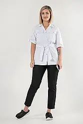 Куртка котонова Джерсі білий , рук.3/4 (р.48)