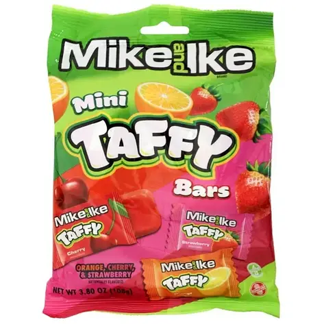 Mike & Ike Mini Taffy Bars 108g, фото 1