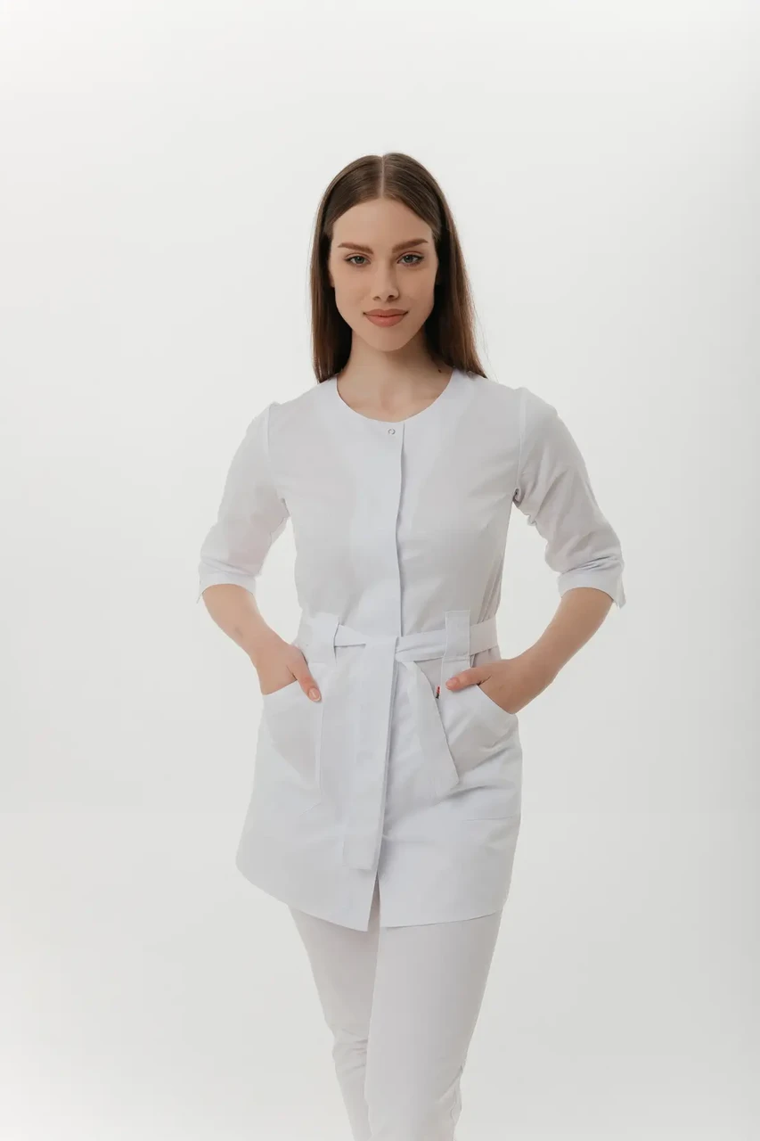 Туніка котонова Касабланка білий, рук.3/4 (р.50)