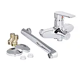 Brinex 35C 005 Хромований змішувач для ванни (без шланга та лійки), фото 6