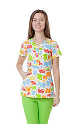 Куртка котонова Балі слоники, кор.рукав (р.46)