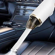 Акумуляторний автомобільний пилосос на 3 швидкості з 3 насадками AND 1-38 Білий, фото 4