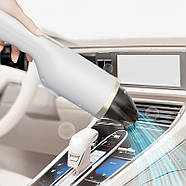 Акумуляторний автомобільний пилосос на 3 швидкості з 3 насадками AND 1-38 Білий, фото 3