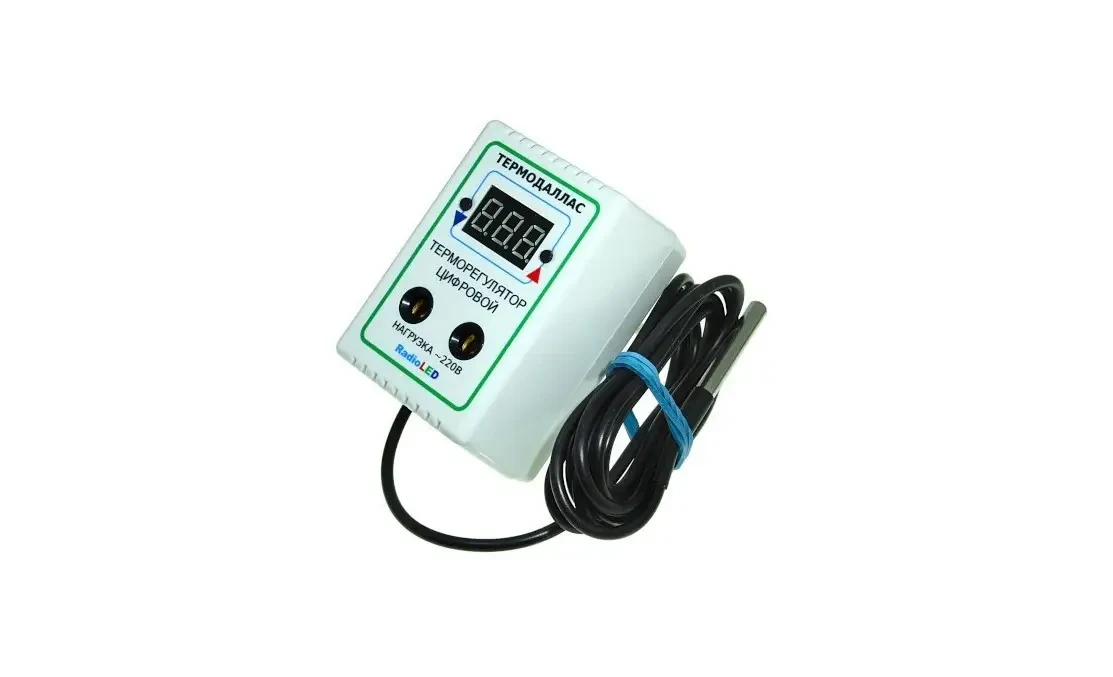 Терморегулятор цифровий AC220V Термодалас M149-2M (-55*С +120 °C; крок 0.1*С) у розтічному корпусі