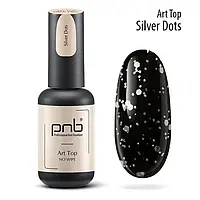 Топ PNB Silver Dots No Wipe, 8 мл