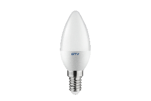 Лампа GTV LED C37, 3000 K, E14, 8W (LD-SMDC37-80)