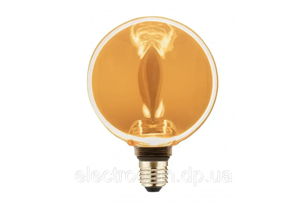 Лед лампа GTV Filament Glow G130, E27, 4W, 1800K, AC220-240V, 320°, фото 1