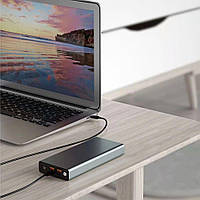 Повербанк 27000 mAh цифровий індикатор, колір графітовий