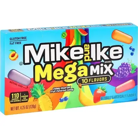 Драже Mike and Ike Mega Mix 120 г, фото 1
