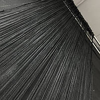Нитяна шторка однотонна Чорна 300x280 cm ALBO (NO-3), фото 10