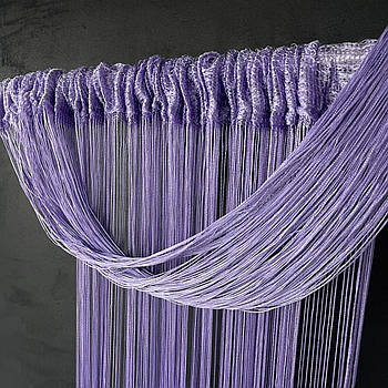 Нитяні штори однотонні Бузкові 300x280 cm ALBO(NO-18)