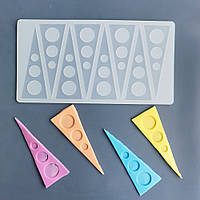 Молд силіконовий Трикутники 219 на 115 мм сірий