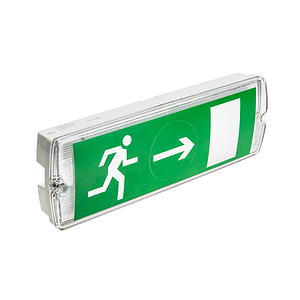 Світильник аварійний акумуляторний GTV SAHER-1 LED DUO, 3W, 6400K, IP65, 1 год. (дворежимний) (LD-SAHER1-DU)