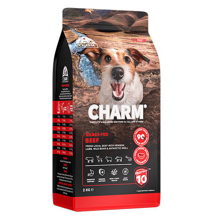 Сухий корм Charm Grass-Fed Beef беззерновий з бичками холістик для собак 2кг, фото 1