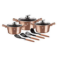 Набір посуду 10 предметів Berlinger Haus Metallic Line Rose Gold Edition (BH-6151)