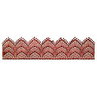 Мереживо №01 коричневе