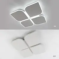 Керована світлодіодна люстра AERO 70 W 4F 455x455x57 WHITE-220-IP20