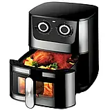 Домашня безоливна фритюрниця на 8 літрів, настільна універсальна піч для дому Rainberg RB-2269, фото 3