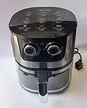 Домашня безоливна фритюрниця на 8 літрів, настільна універсальна піч для дому Rainberg RB-2269, фото 4