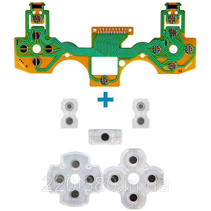Шлейф + контактні кнопки Dualshok 4 JDM-001/JDM-011 (Оригінал)