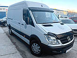 Козырек на лобовое стекло V-3 (черный глянец, 5мм) для Mercedes Sprinter W906 2006-2018 гг, фото 3