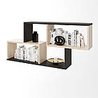 Полиця навісна Еверест ПН-4 венге + дуб молочний (DTM-2352)