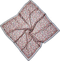 Легка хустка шарф з натурального шифону. Жіночий турецький платок шарф на літо Сіро- Бордовий