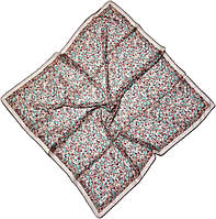 Легка хустка шарф з натурального шифону. Жіночий турецький платок шарф на літо Коричнево — Салатовий